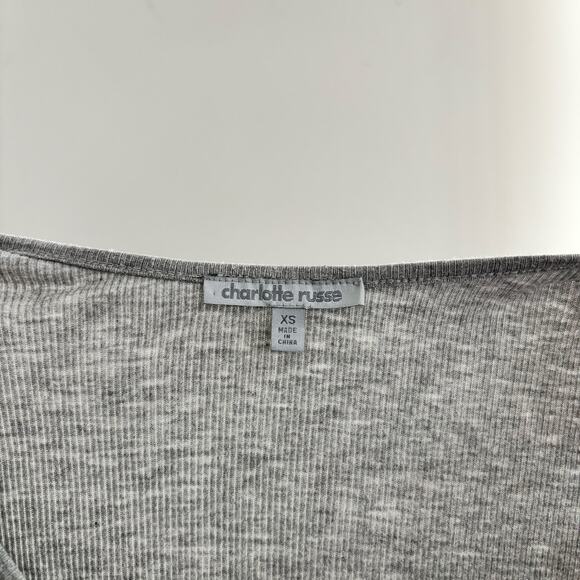 Y2K Charlotte Russe Sequin Ribbed Tank Scoop Neck Size XS - Picture 2 of 5